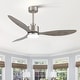 preview thumbnail 70 of 127, 52"/42" Black/Gold LED Ceiling Fan with Lights Remote(3-Blade)