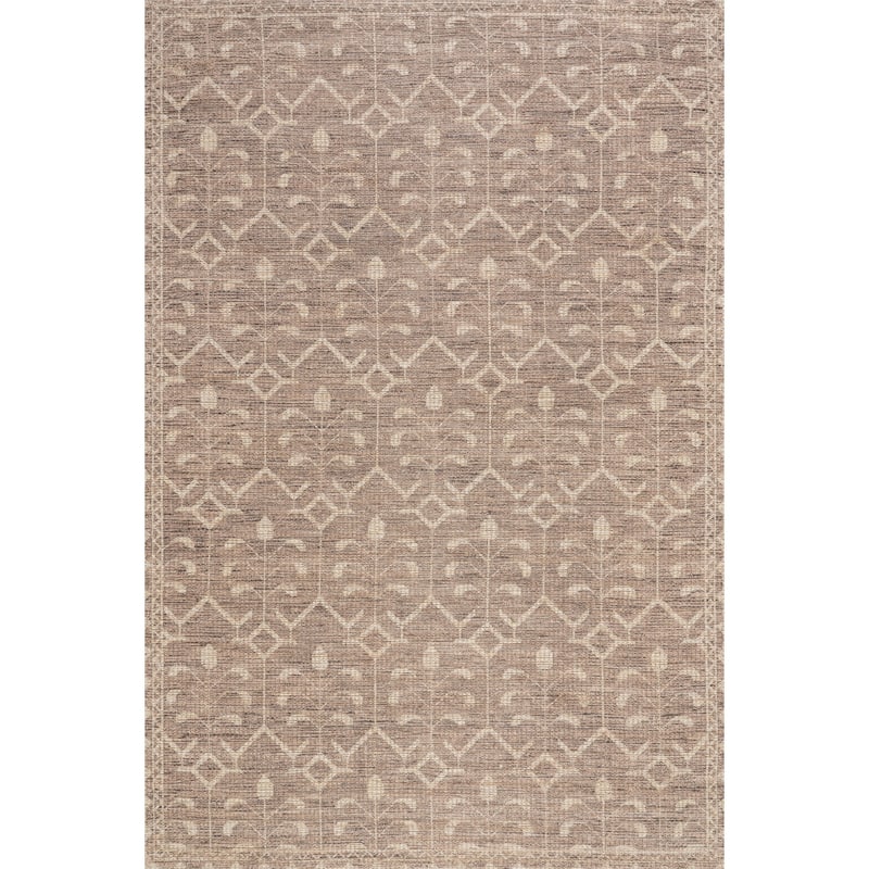 Nuloom Elindra Geometric Floral Rug - 5' x 8' - Brown - Rectangle