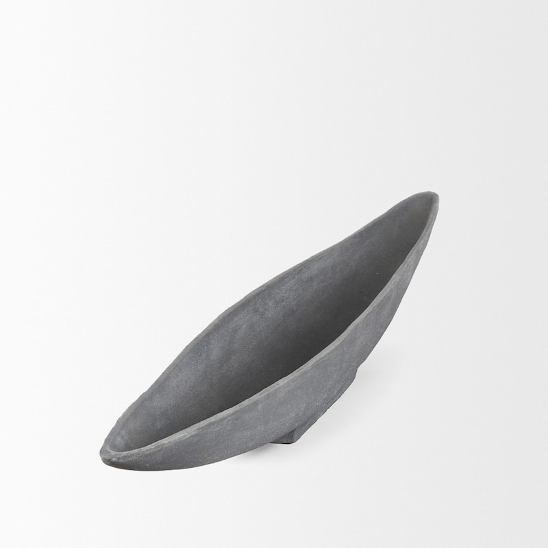 Piero Large Concrete Finished Metal Decorative Bowl