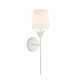 preview thumbnail 1 of 9, Crystorama Lighting Group 531 Broche 21" Tall Wall Sconce Matte White