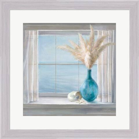 Danhui Nai 'Seaside Cottage View Shell' Framed Art
