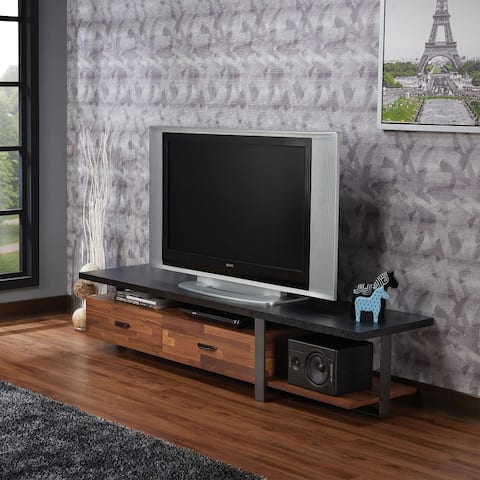 CTEX TV Stand with 2 Drawers and 2 Open Compartments