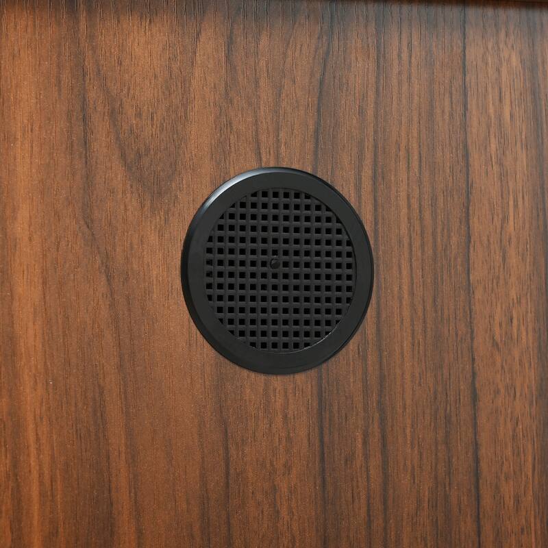 Sideboard Buffet Cabinet with Geometric Carved Doors, Storage Cabinet with Metal Legs, Multi-Functional Food Pantry Cabinet