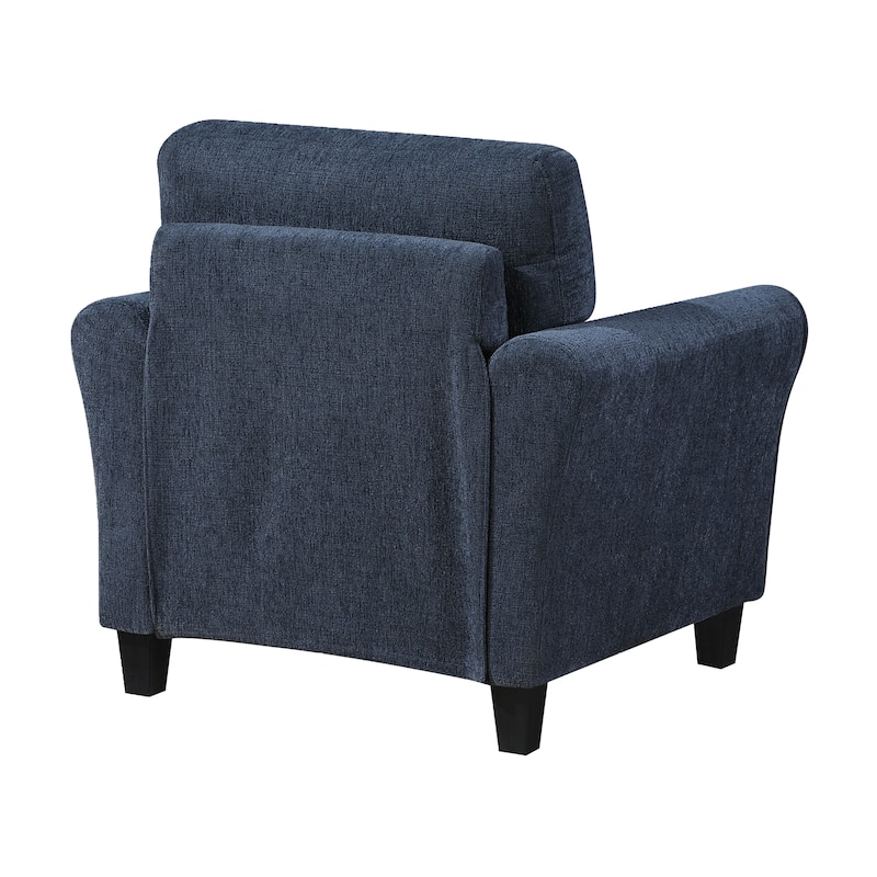 Diboll 37" Chenille Living Room Chair - Wood Finish Exposed Feet - 37" x 34" x 34.5"