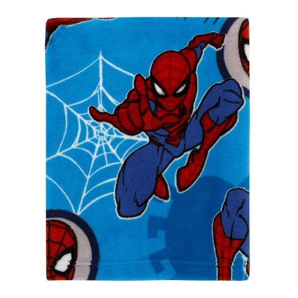 slide 2 of 5, Marvel Spiderman Wall Crawler Toddler Blanket