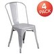 preview thumbnail 155 of 164, Metal Indoor/ Outdoor Stackable Bistro Chair (Set of 4)