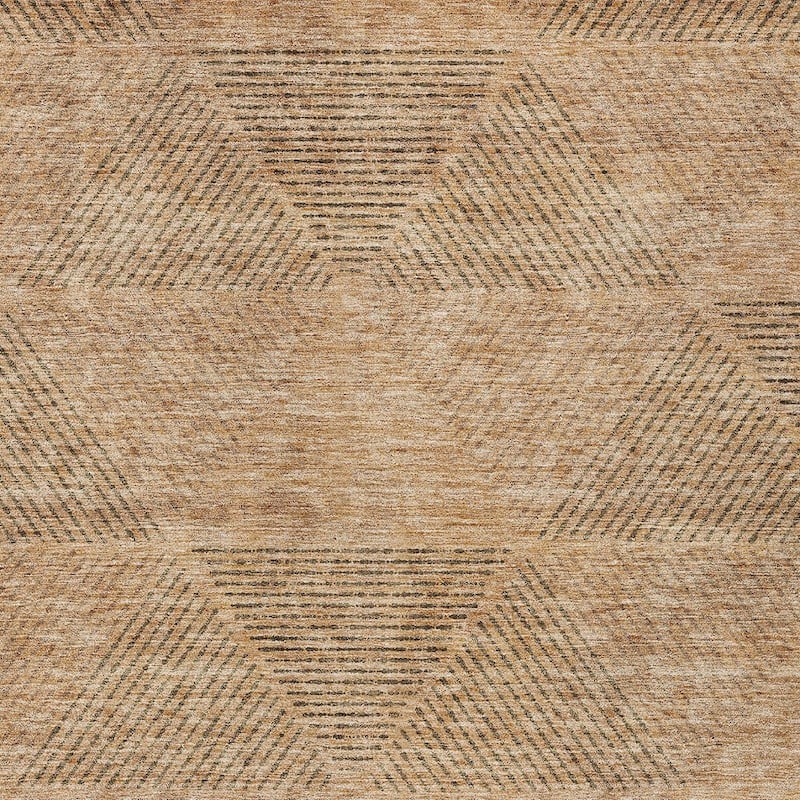HomeRoots Geometric Transitional Rectangle Outdoor Rug