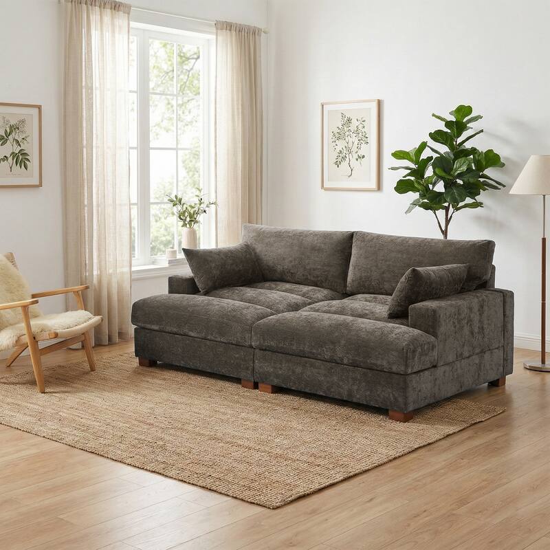 Modern Modular Sectional Sofa Chaise Couch Bed