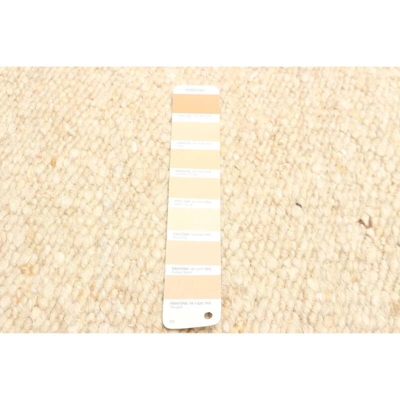 ECARPETGALLERY Braid weave Sienna Tan Wool Rug - 4'9 x 6'7