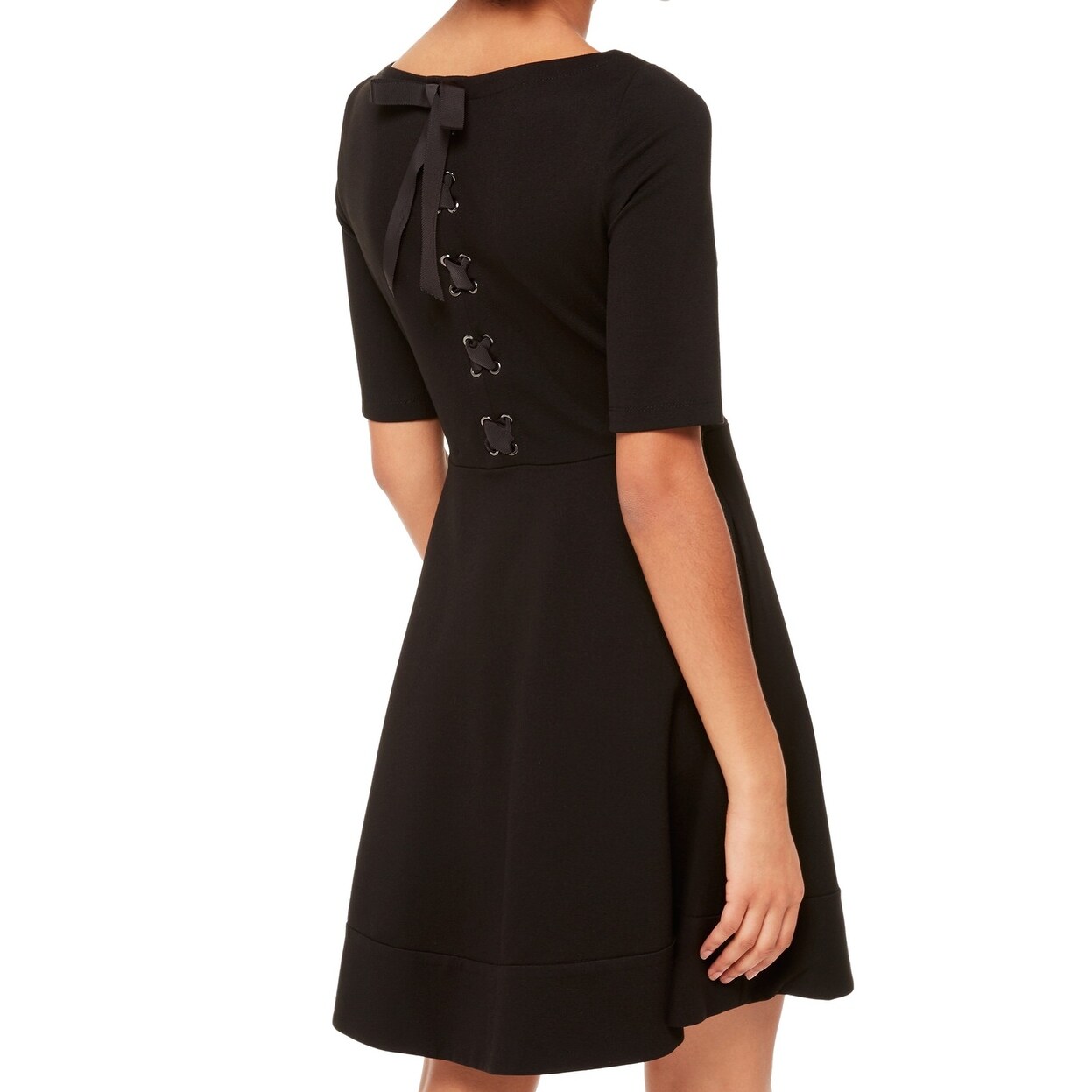 kate spade lace up ponte dress