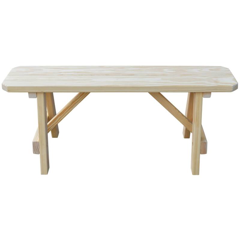 Pine 4' Traditional Bench