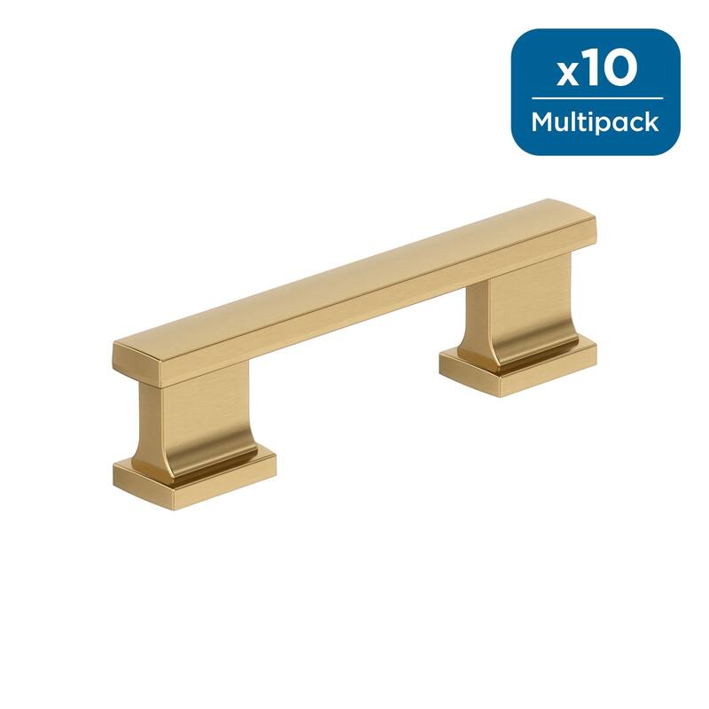 Amerock Triomphe Cabinet and Furniture Pull - 3 inch (76mm) Center-to-Center - Champagne Bronze