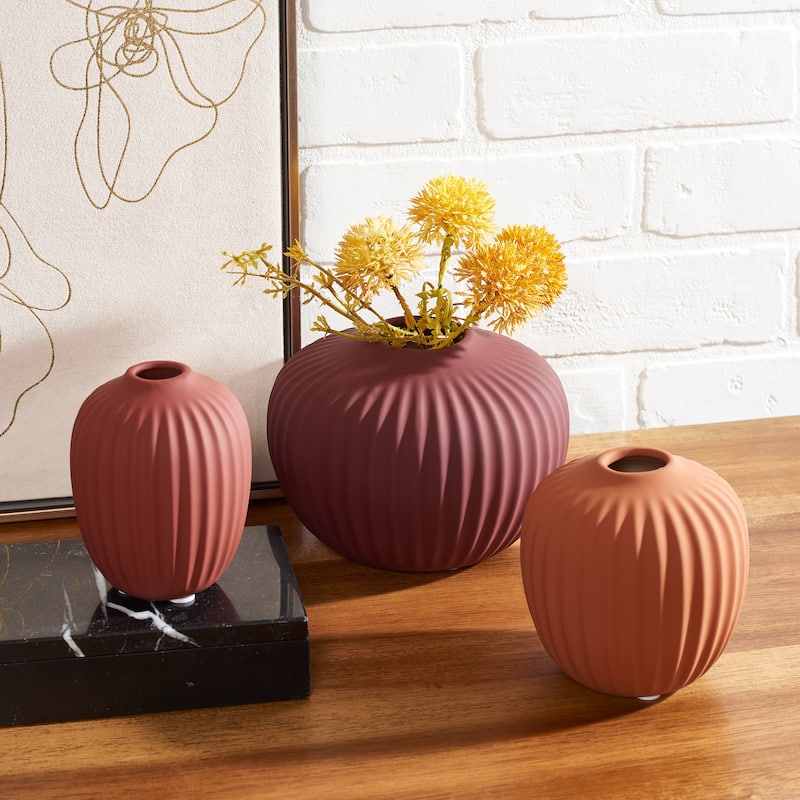 SAFAVIEH Jacie Ceramic Decorative Vase (Set of 3) - 6Wx6Dx4H