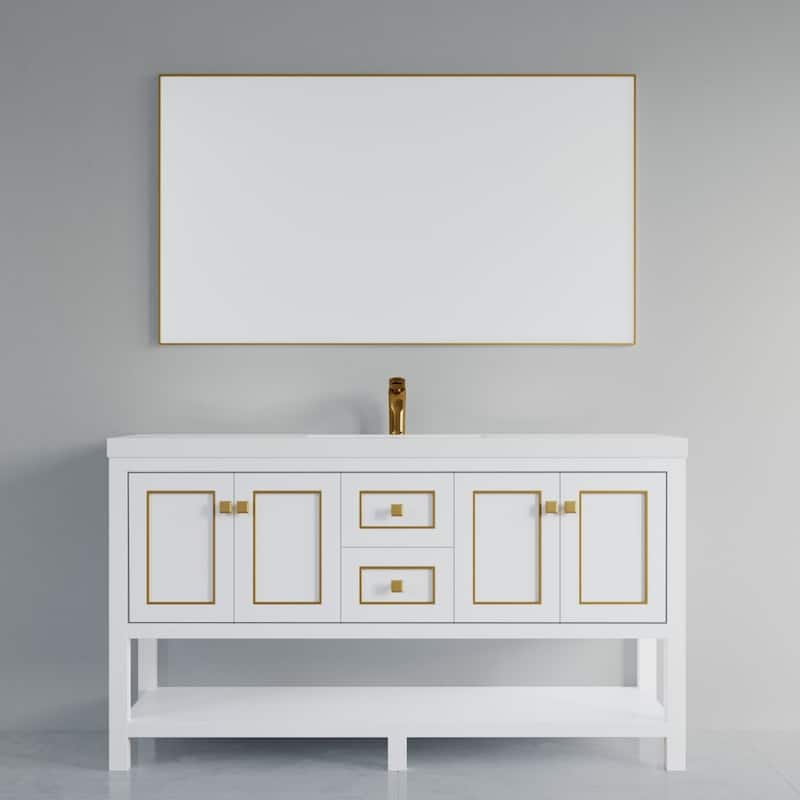 Davis 60" Single Bathroom Vanity Set