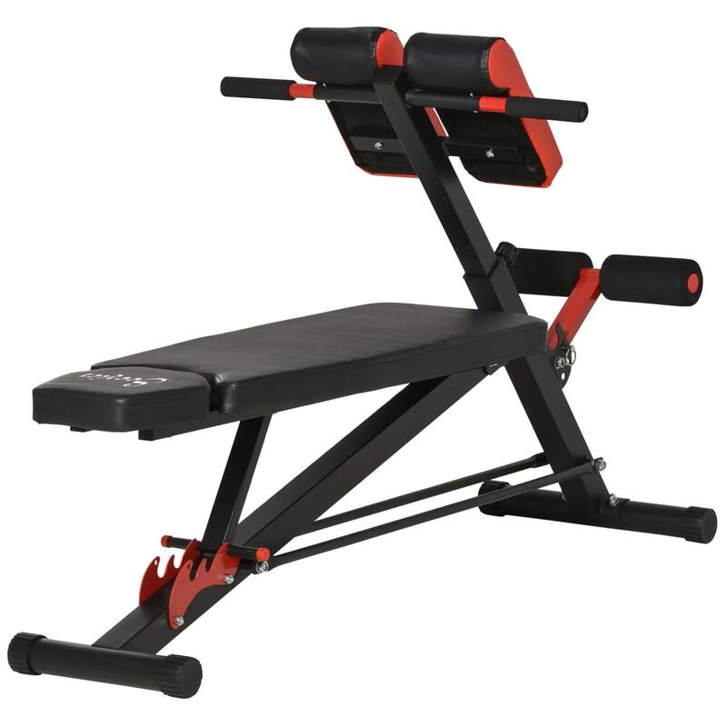 Multifunctional Adjustable Sit-Up and Dumbbell Bench Full Body Workout Hyperextension Core Strength Training Steel Frame