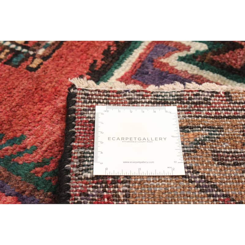 ECARPETGALLERY Hand-knotted Andelz Red Wool Rug - 4' x 6' 8"