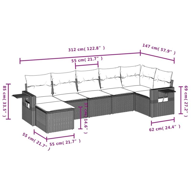 vidaXL Garden Sofa Set