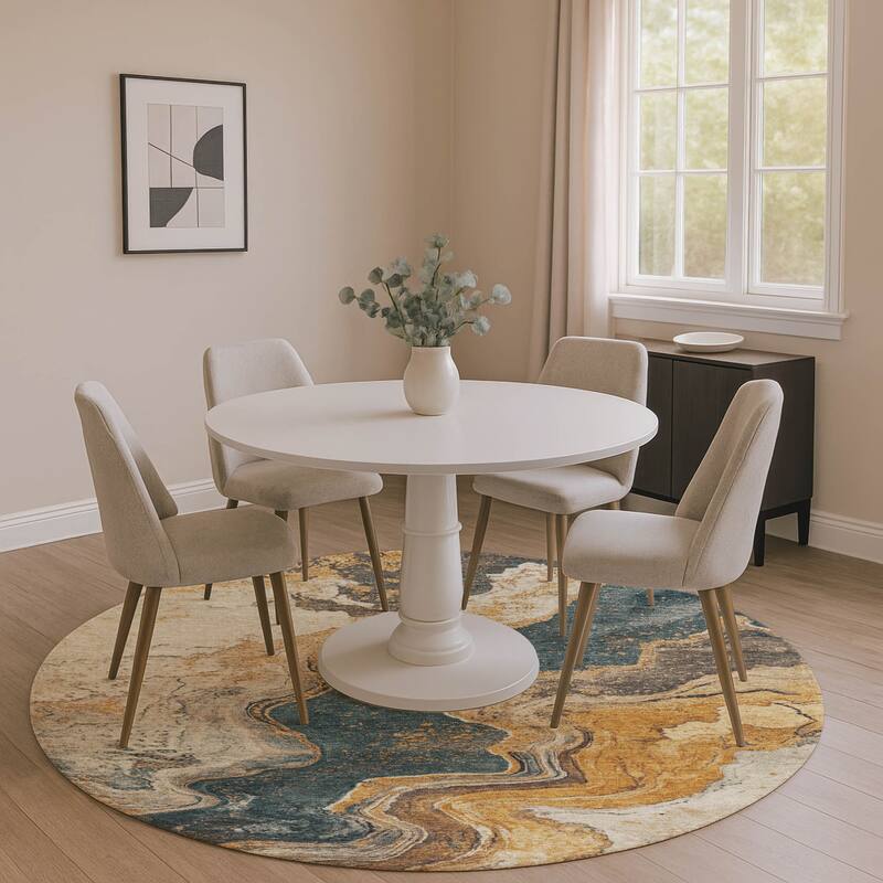 Premium Washable Super Soft Mayfield Rug - Linen - 8' x 8'