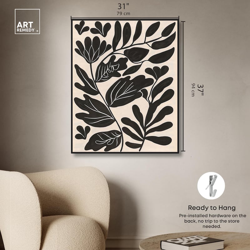 Ebony Eden Essence I Canvas by Art Remedy
