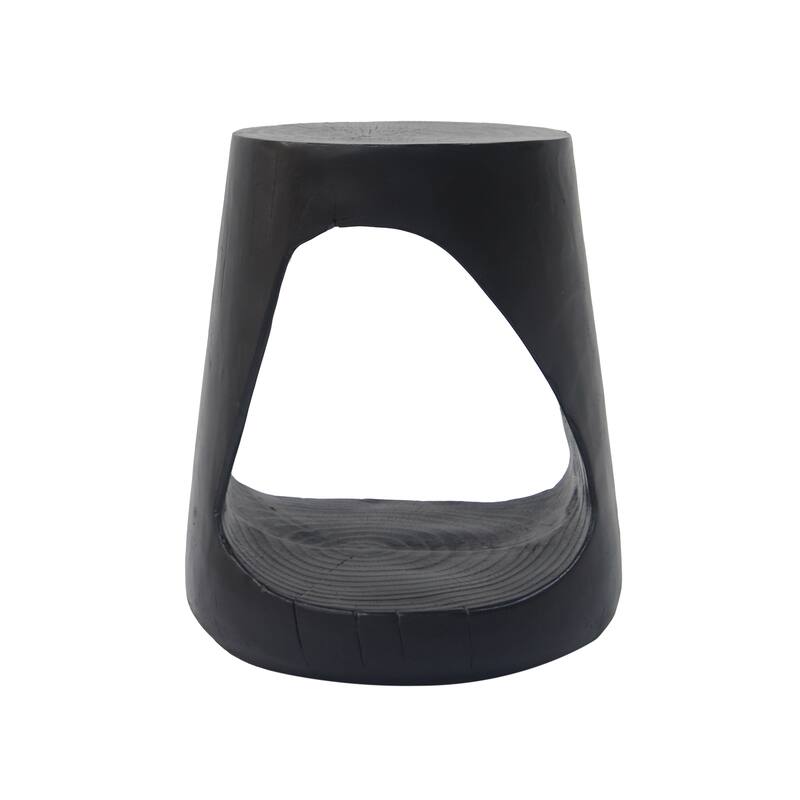 14.5" Modern Round Side Table with Stable Wide Base for Living Room or Bedroom
