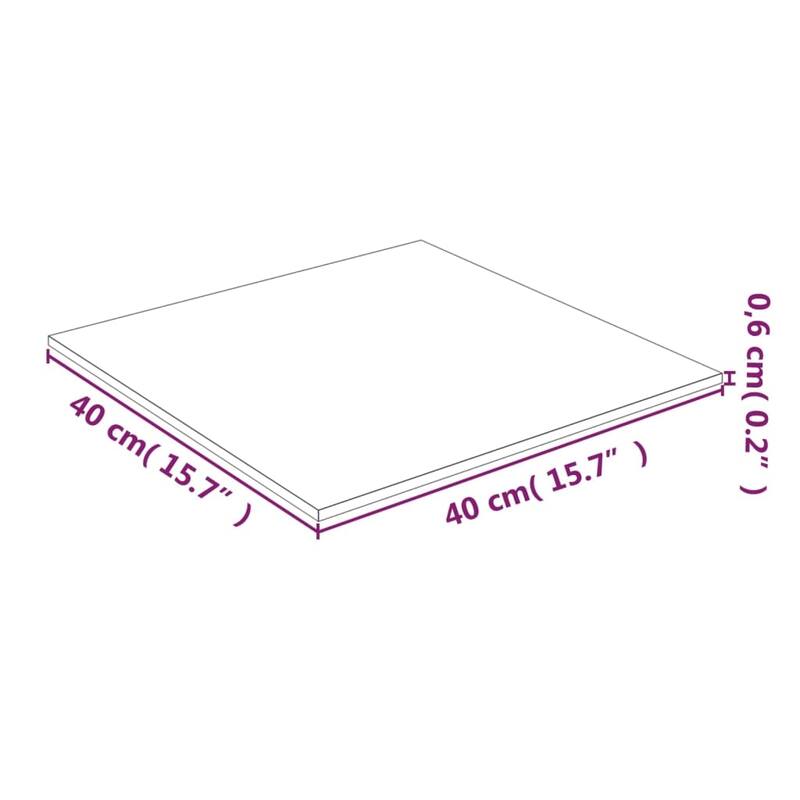 vidaXL Table Top Side Coffee Table Replacement Board Tabletop Tempered Glass - Transparent