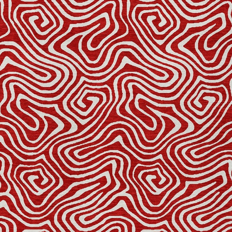 HomeRoots Abstract Transitional Rectangle Outdoor Rug