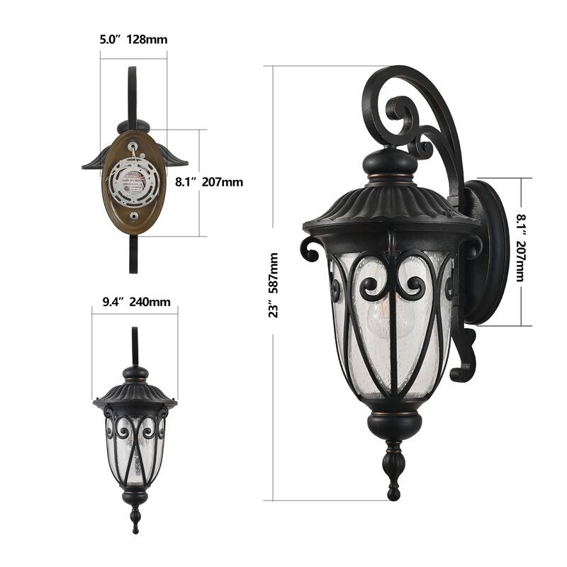 23" Classic Outdoor Wall Lantern
