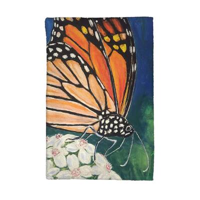 Monarch & Flower Kitchen Towel - 16x25