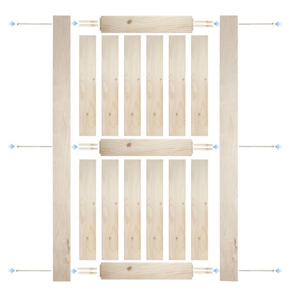 Shop Belleze Barn Wood Lower X Sliding Door Classic Pine