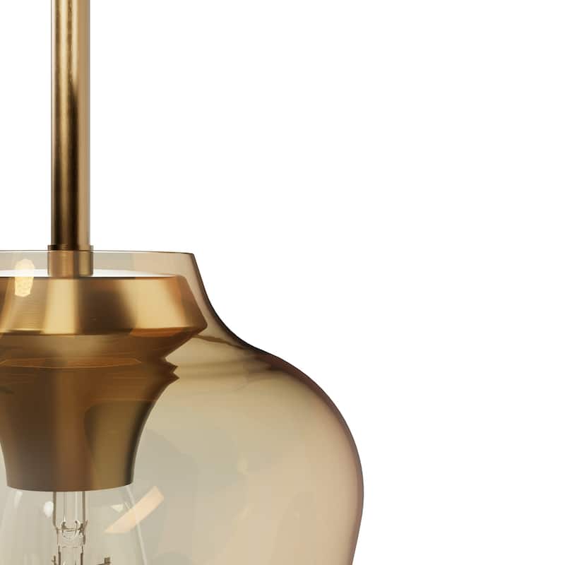 Hunter Vidria 1-Light Mini Pendant - Kitchen Island, Dining Room, Bedroom - Contemporary, Transitional