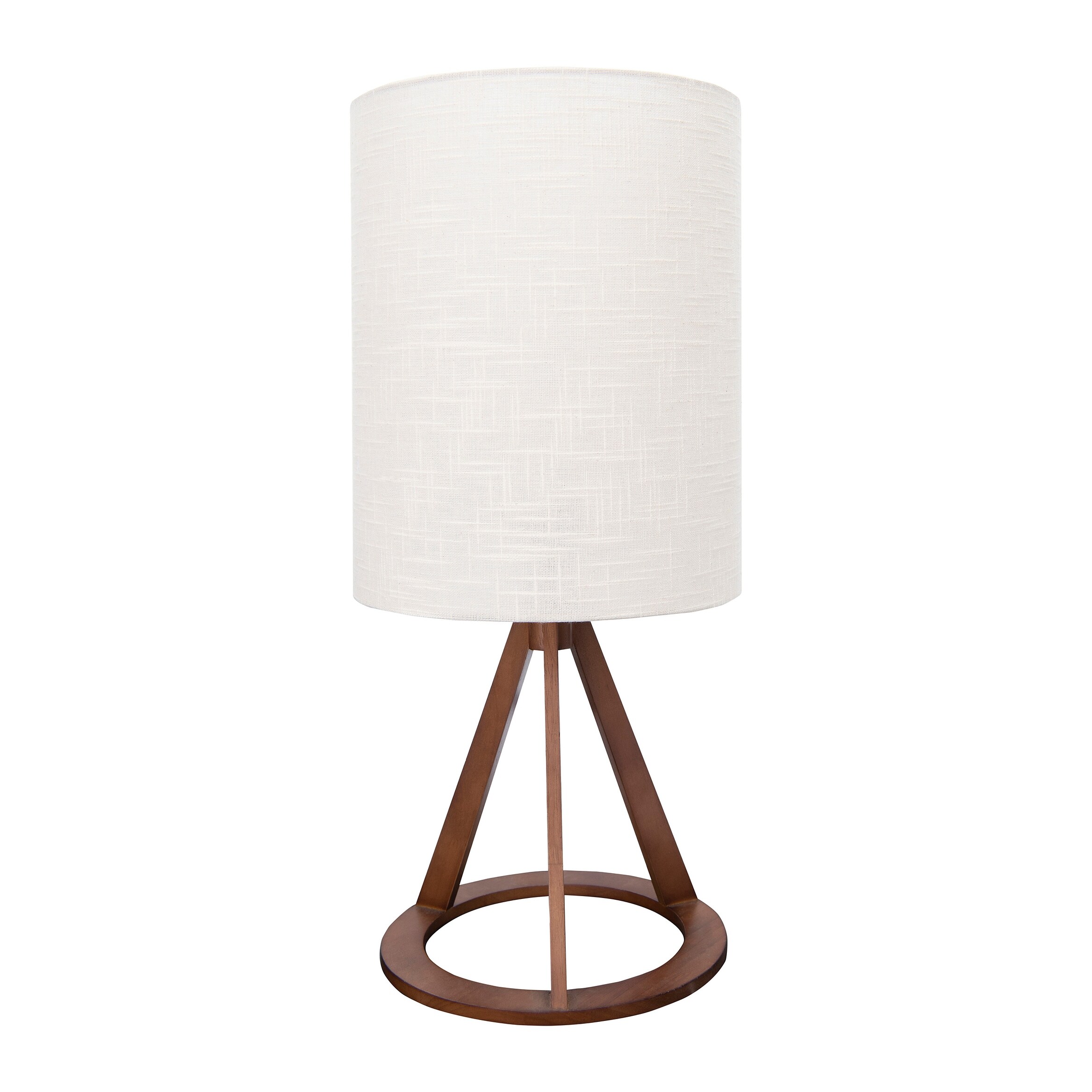 geometric wood table lamp