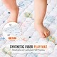 preview thumbnail 3 of 8, White Synthetic Fiber Baby Play Mat 59x79 Inch with Anti-Slip and Machine Washable - 79” L x 59” W