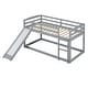 preview thumbnail 7 of 6, Twin over Twin Bunk Bed with Convertible Slide and Ladder