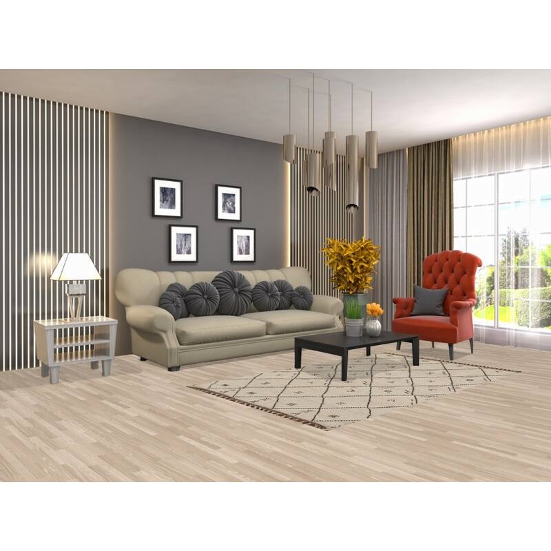 All-Over Trellis Moroccan Oriental Area Rug Handmade Wool Carpet - 3'11"x 6'9"