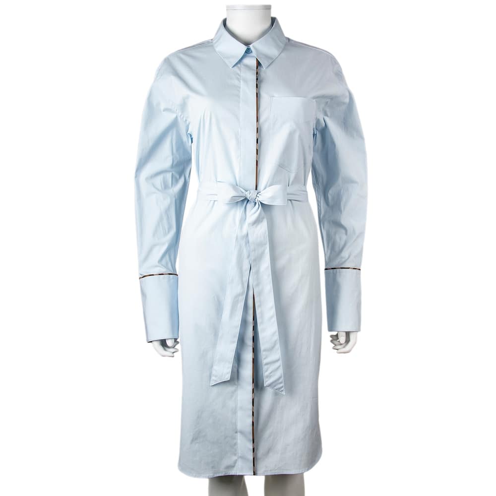Burberry Ivery Belted Shirt Dress