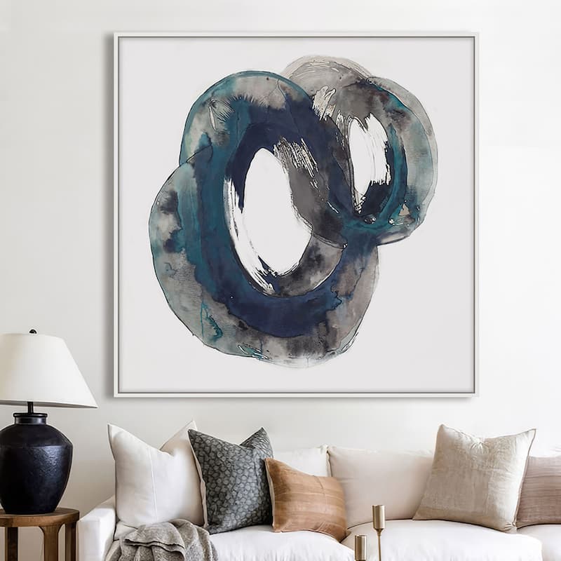 Ripples in Time, Hand Painted Canvas - Plastic - Brown
