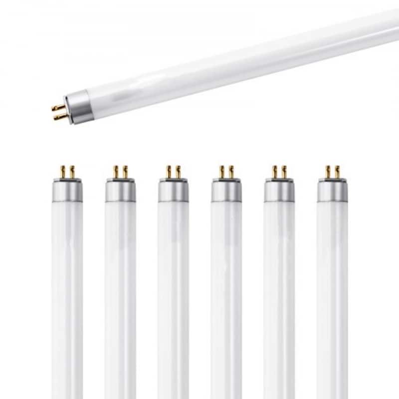 White 21 inches T5 Fluorescent Bulbs 6-Pack Warm White 1100 Lumens - 20.91 L x 0.63 W x 0.63 H