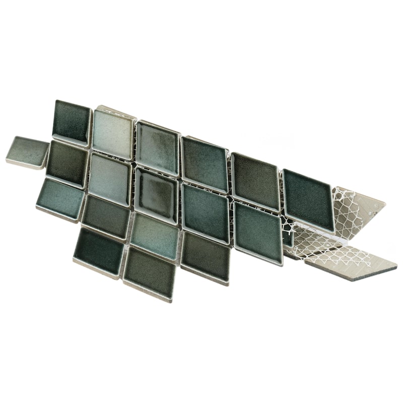Merola Tile Hudson Kite Stormy Night 10-1/8" x 11-3/4" Porcelain Floor and Wall Tile