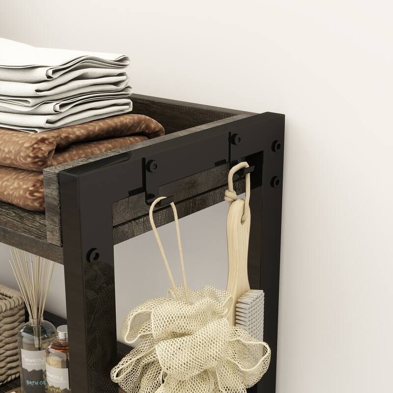 Over-The-Toilet Storage Rack, 3-Tier Bathroom Organizer Shelf Over Toilet