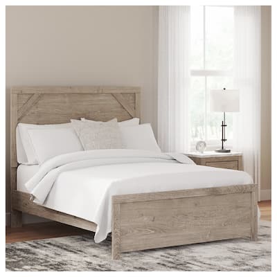 Senniberg Light Brown Panel Bed