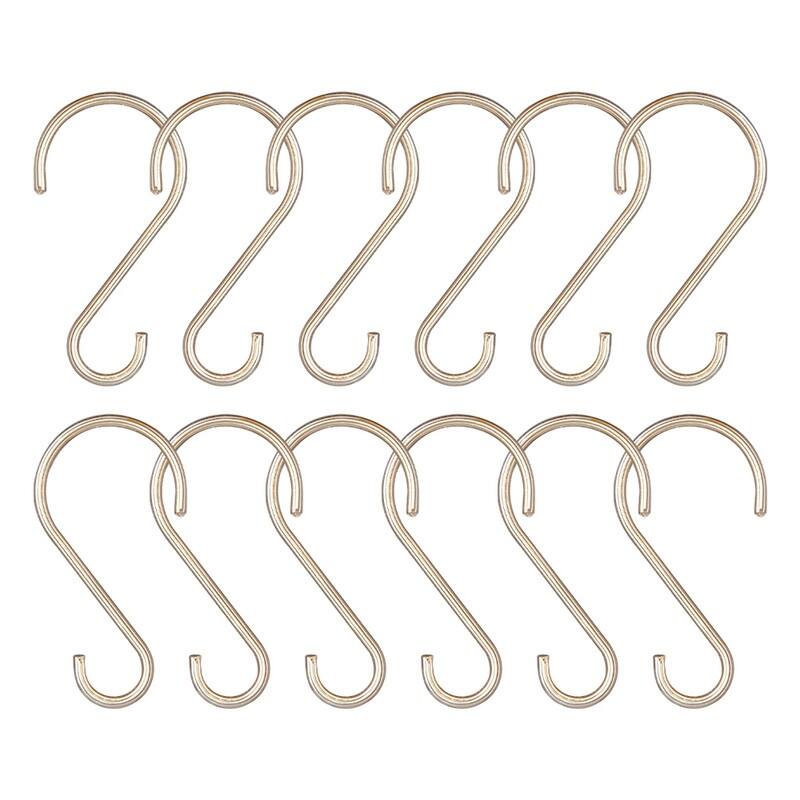 Utopia Alley Rustproof Zinc Shower Curtain Hooks Rings, Set of 12