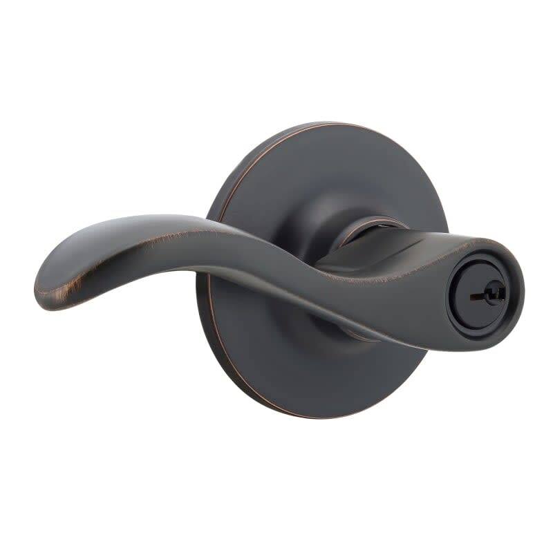 Sure-Loc SB107 Snowbird Single Cylinder Keyed Entry Door Lever Set - Vintage Bronze