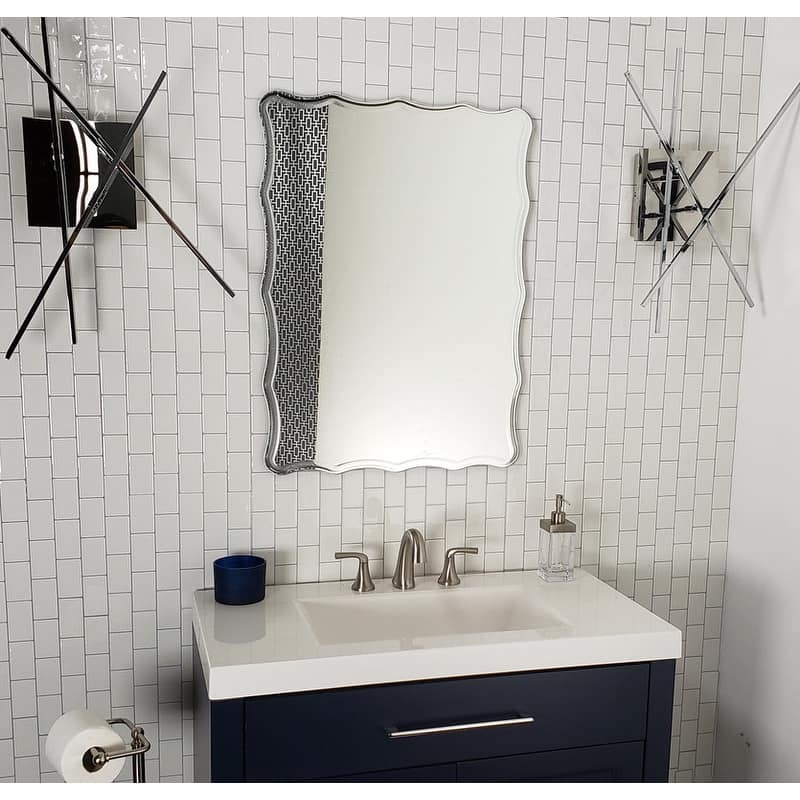 Frameless Ridge Mirror