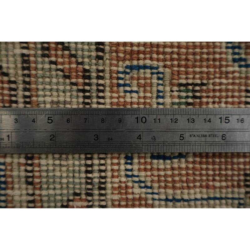 Hand Knotted Oriental 100% Wool Carpet Transitional Floral Oranges & Rust Anatolian Area Rug - 9' 2'' X 5' 6''