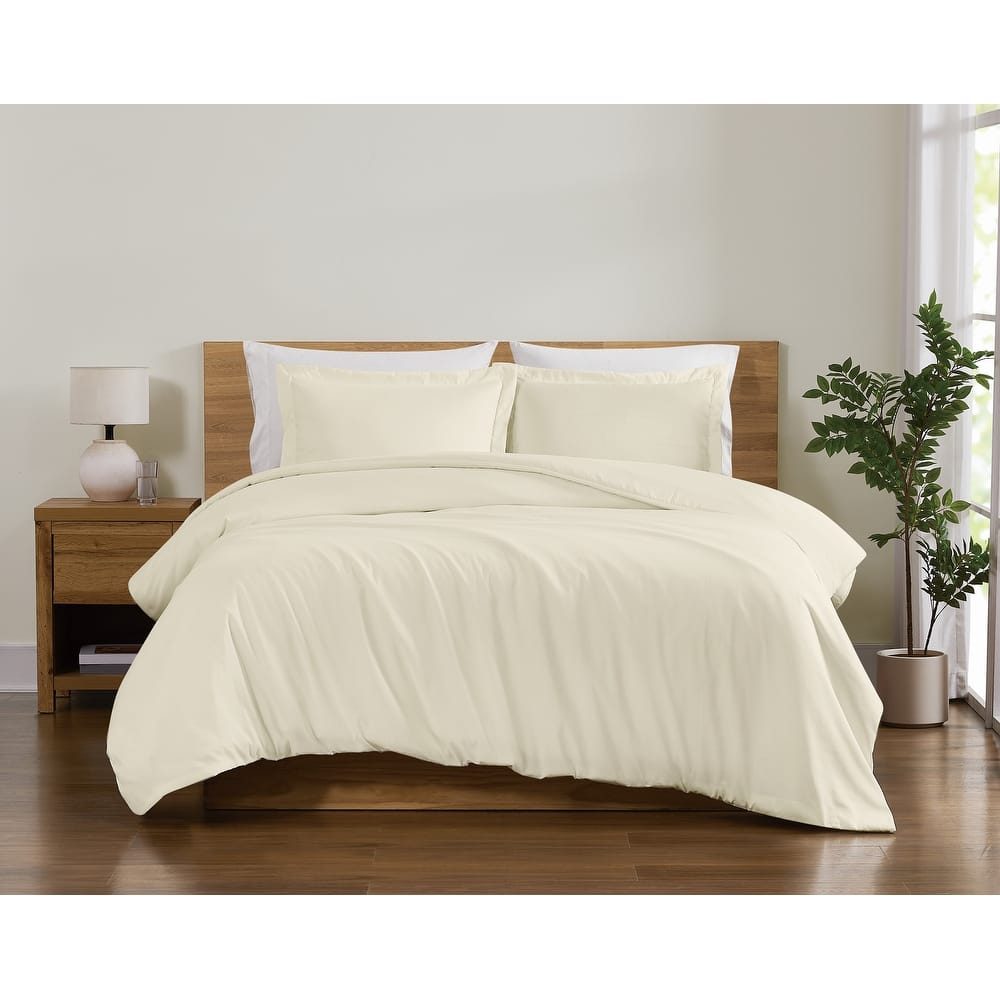 Truly Soft Everyday Solid 3 Piece Duvet Cover Set
