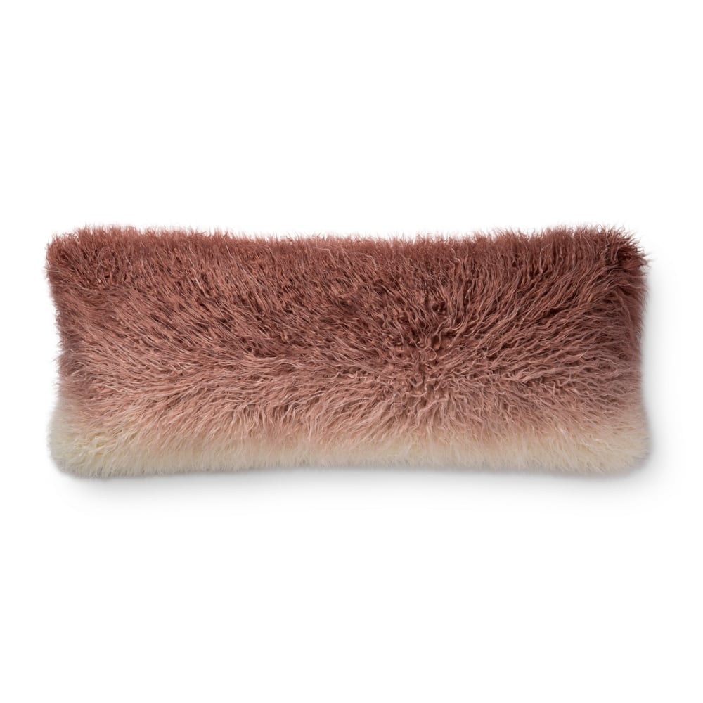 Alexander Home Libby Faux Fur Ombre Throw Pillow