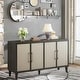 U_Style Light Luxury Style Cabinet with Four Linen Cabinet Doors - Bed ...