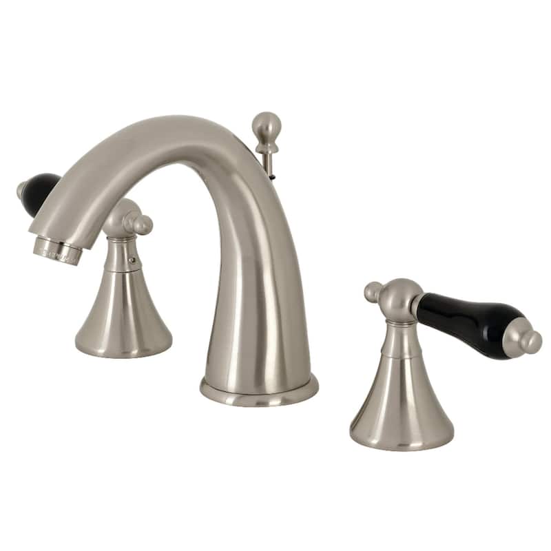 Kingston Brass Duchess 1.2 GPM Deck Mounted Widespread Bathroom Faucet - Brushed Nickel