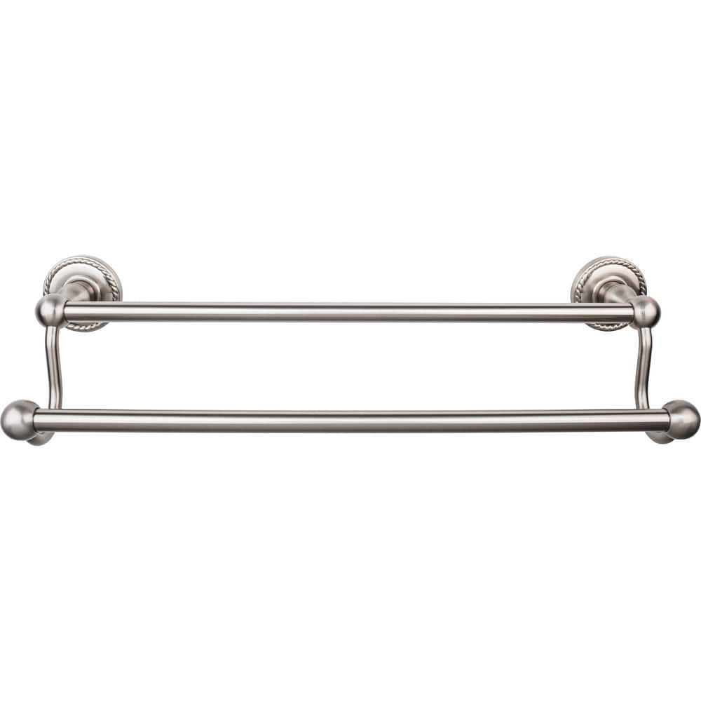 Top Knobs Edwardian Bath 18 Inch Double Towel Bar Rope Backplate