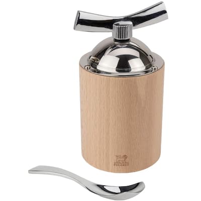 Peugeot Isen 5 Inch Manual Flax Seed Mill in Wood & Stainless Steel, Natural